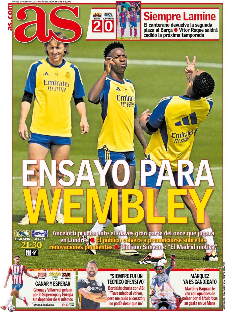 AS (Spagna), prima pagina
