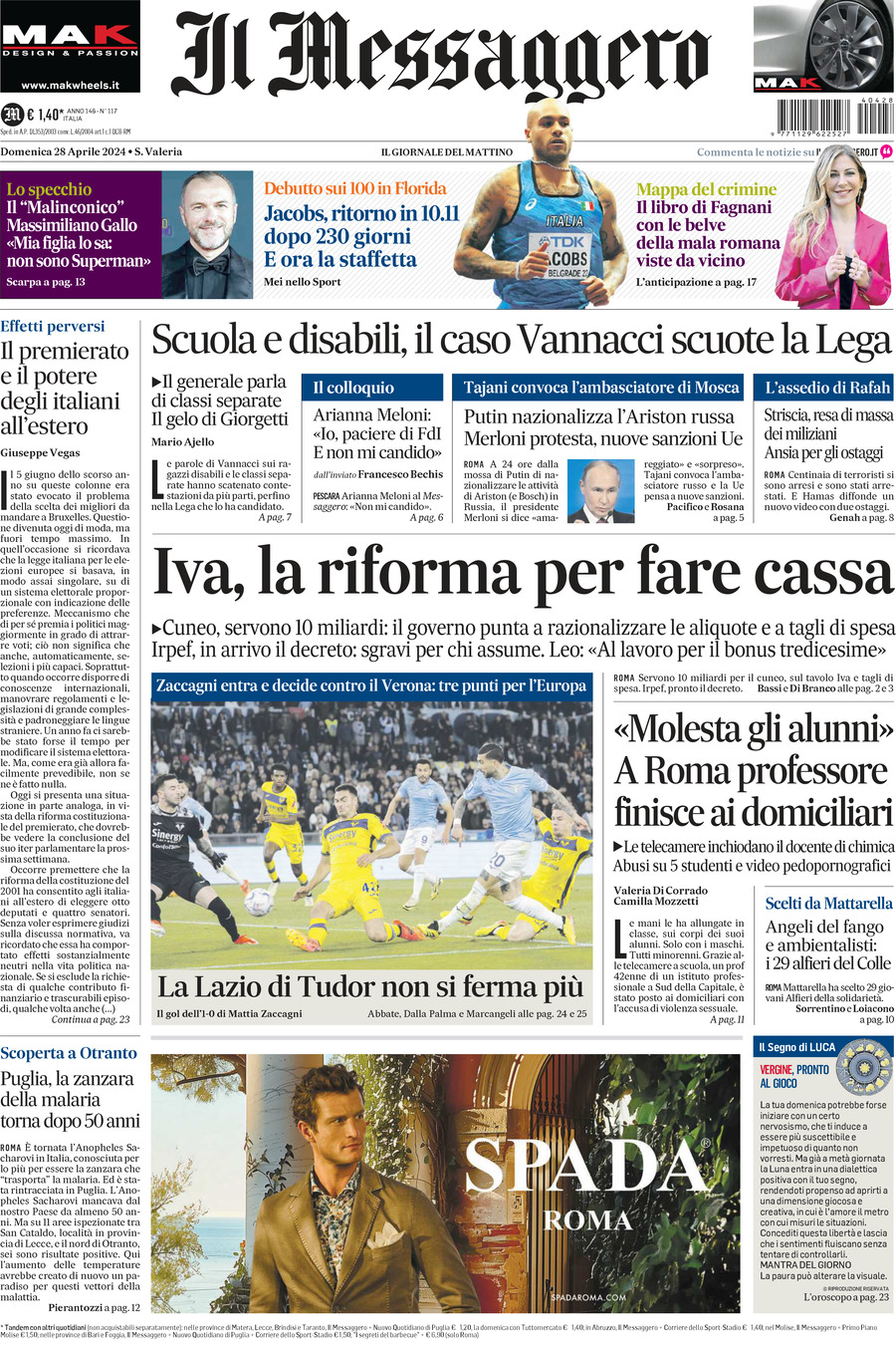 Prima Pagina Il Messaggero Giornali It