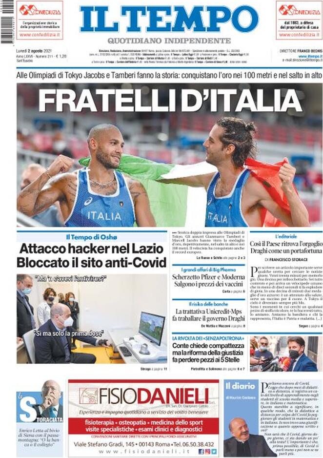 Prime Pagine Le Notizie Pi Importanti Di Oggi Giornali It