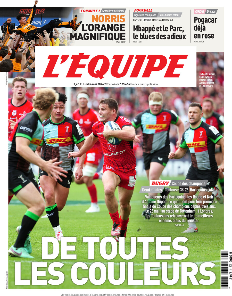 L'Equipe (Francia), prima pagina