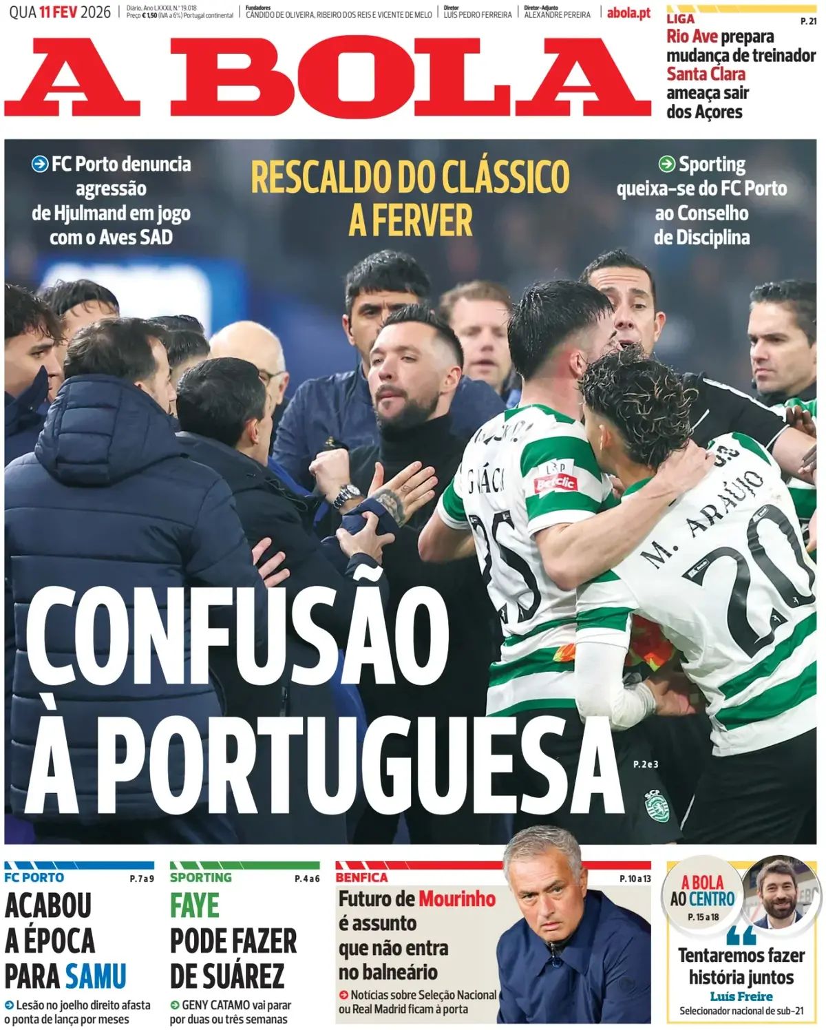A Bola (Portogallo), prima pagina