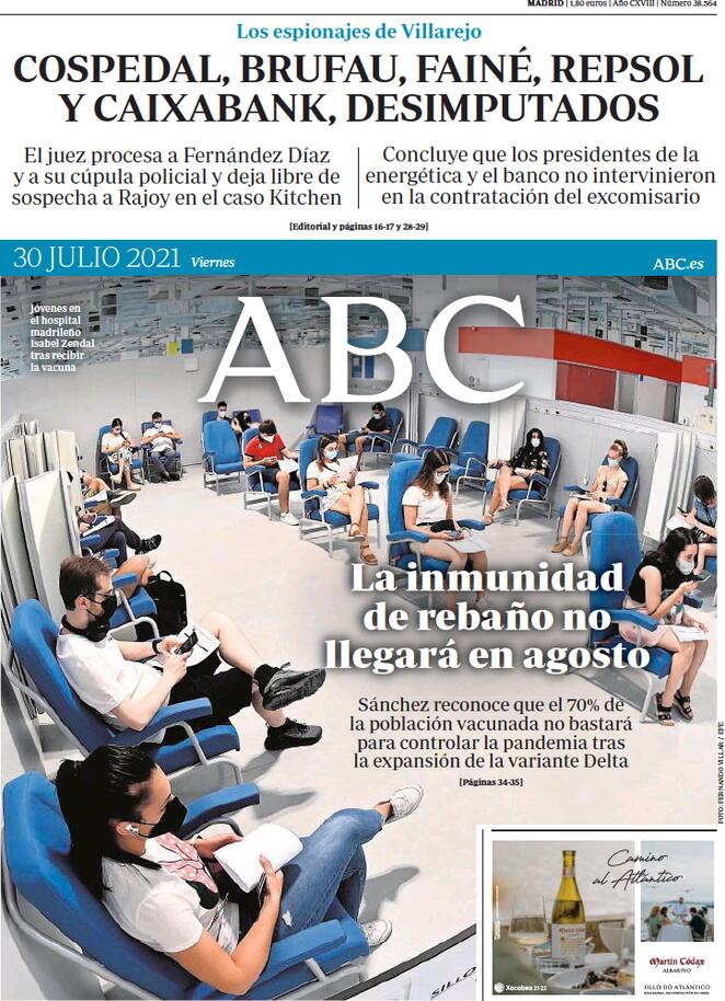 ABC (Spagna), prima pagina