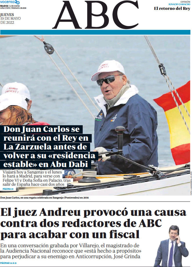 ABC (Spagna), prima pagina