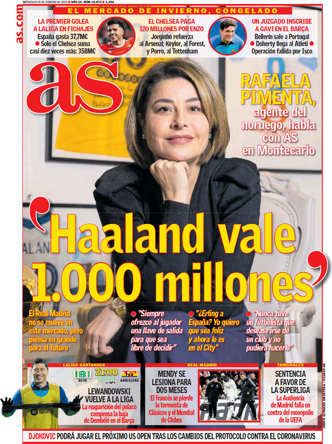 As (Spagna), prima pagina
