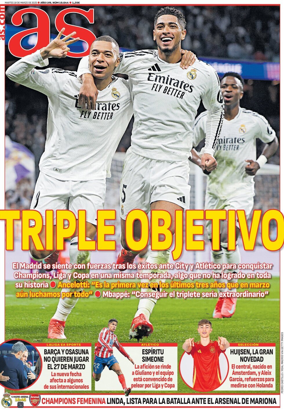 AS (Spagna), prima pagina