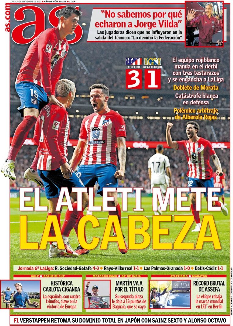 AS (Spagna), prima pagina