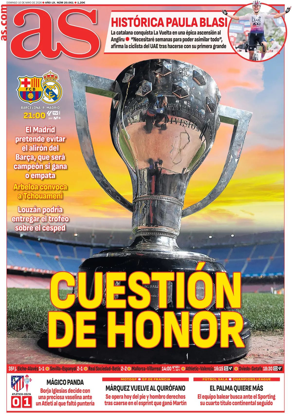 AS (Spagna), prima pagina