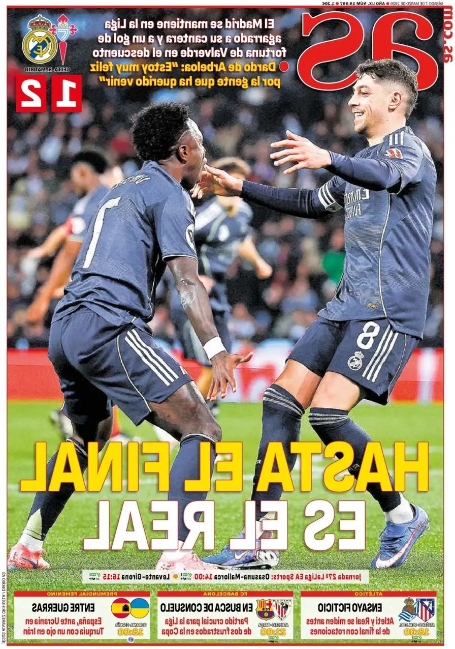 AS (Spagna), prima pagina