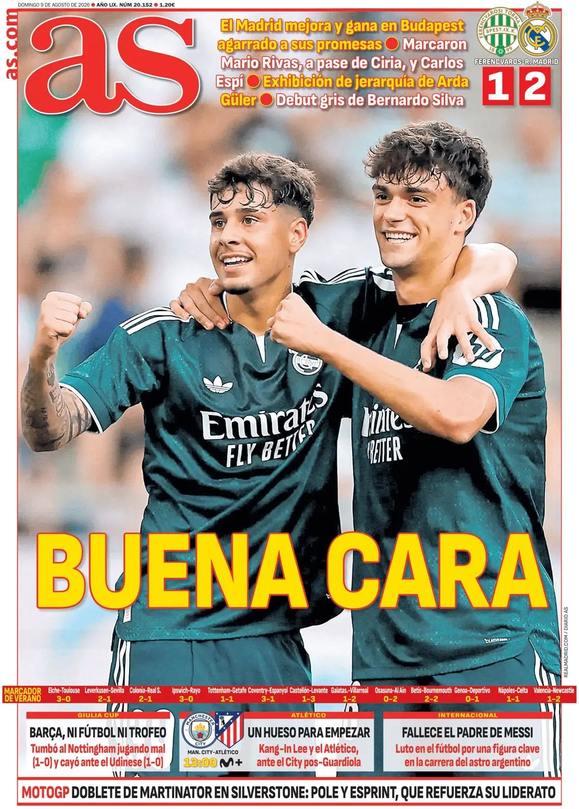 AS (Spagna), prima pagina