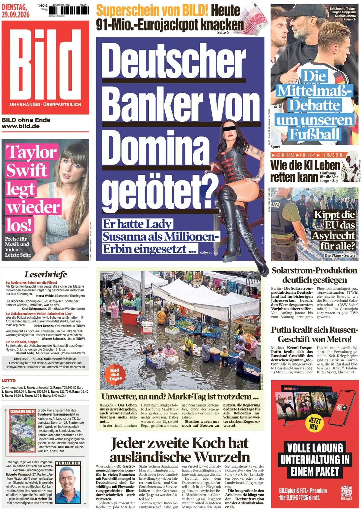 Bild (Germania), prima pagina