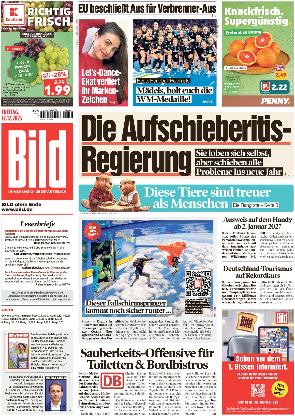 Bild (Germania), prima pagina