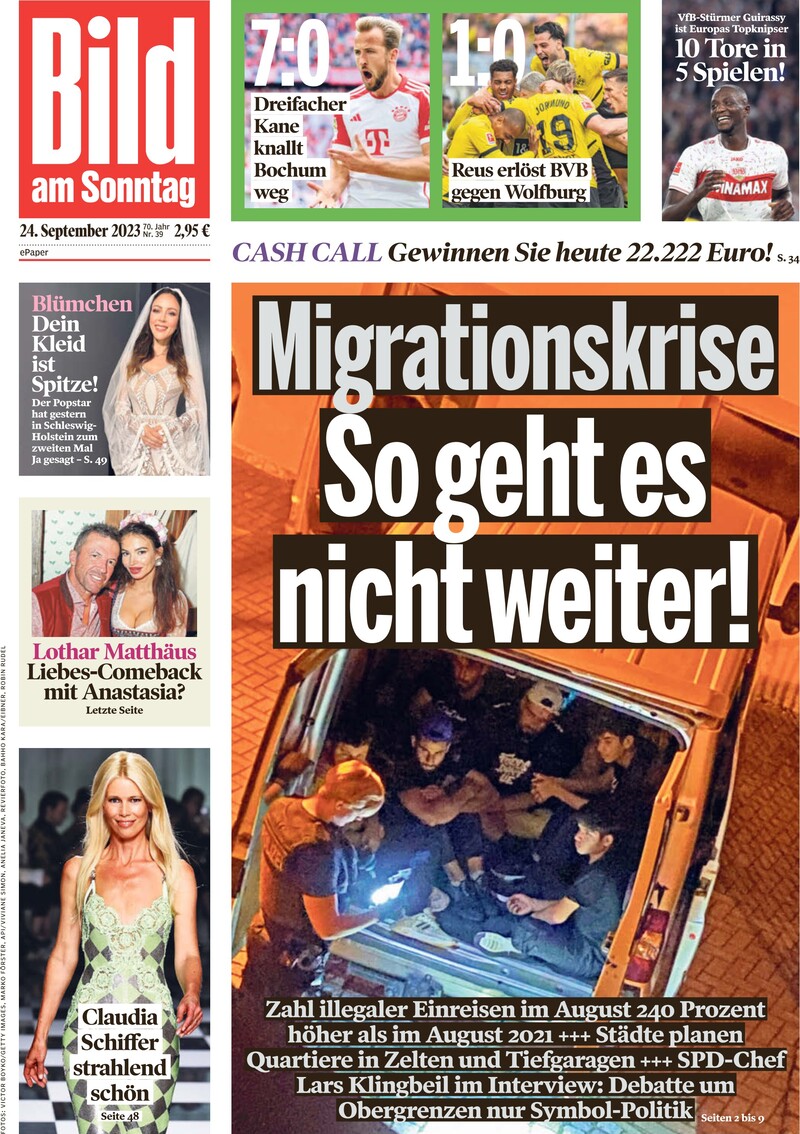 Bild (Germania), prima pagina