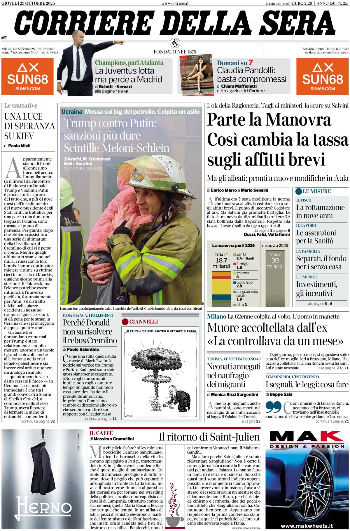 corriere di rieti prima pagina