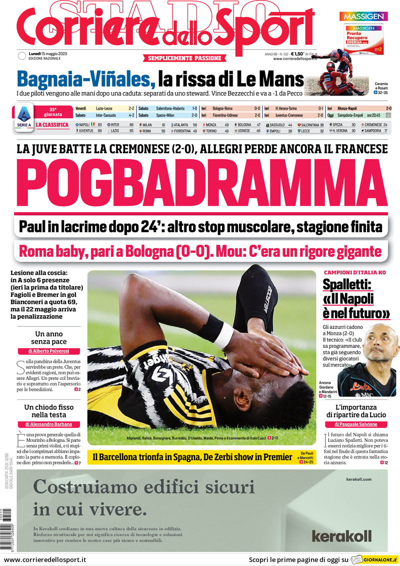 Prima Pagina Corriere Dello Sport Giornaliit