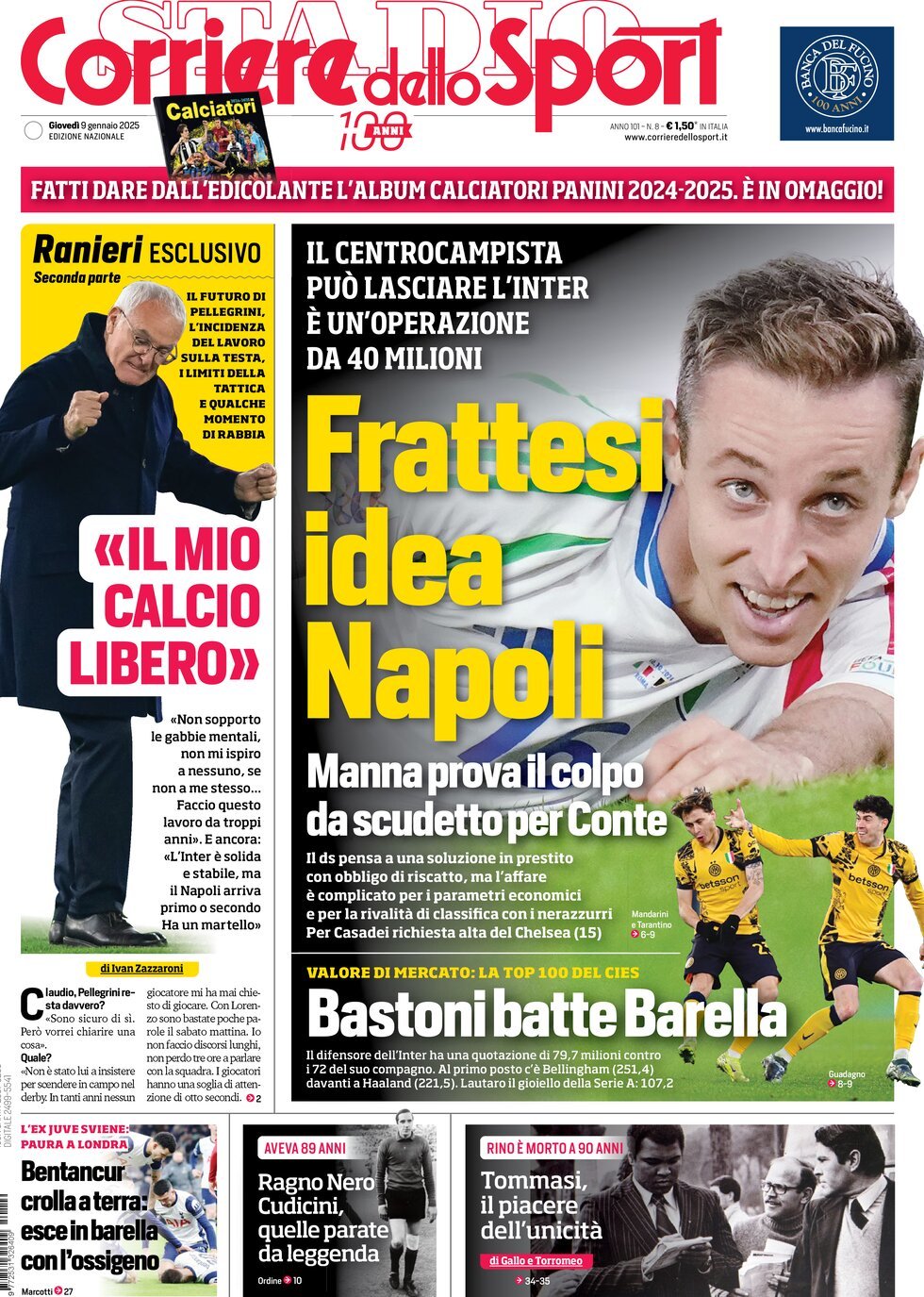 Corriere Dello Sport, prima pagina