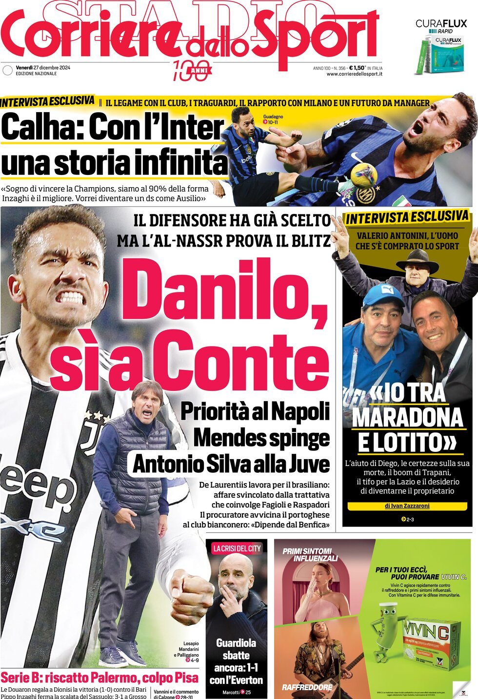 Corriere Dello Sport, prima pagina