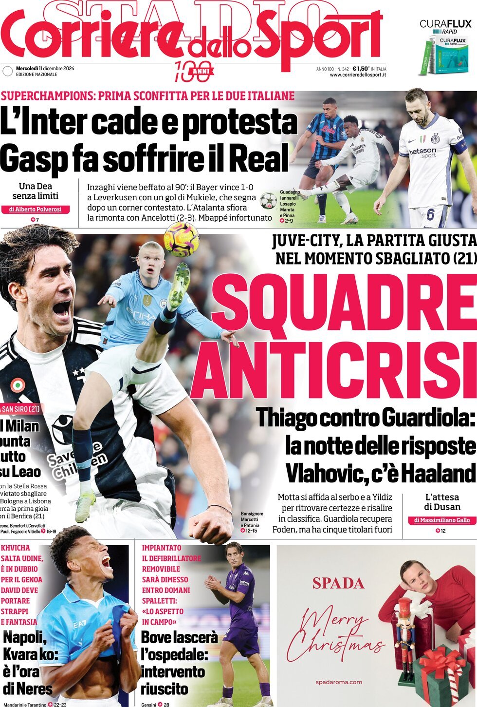 Corriere Dello Sport, prima pagina