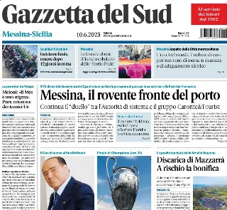 Gazzetta Del Sud, prima pagina
