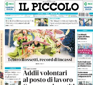 Il Piccolo, prima pagina