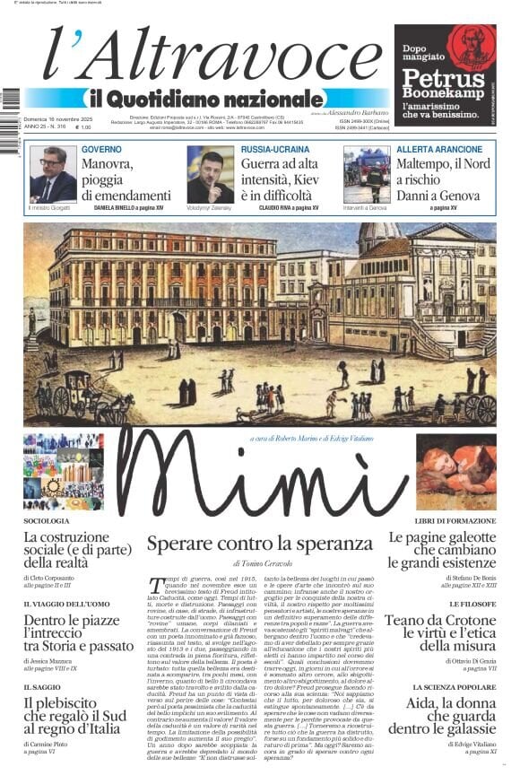 Il Quotidiano Del Sud, prima pagina