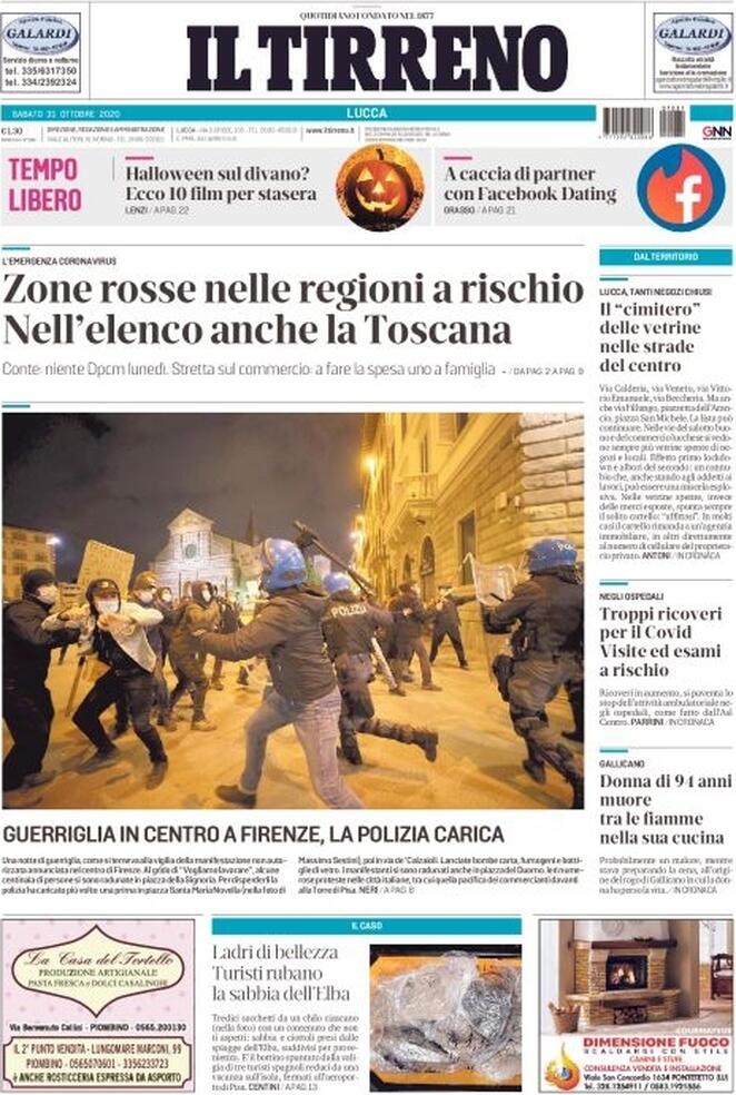 Prima pagina «Il Tirreno» Giornali.it