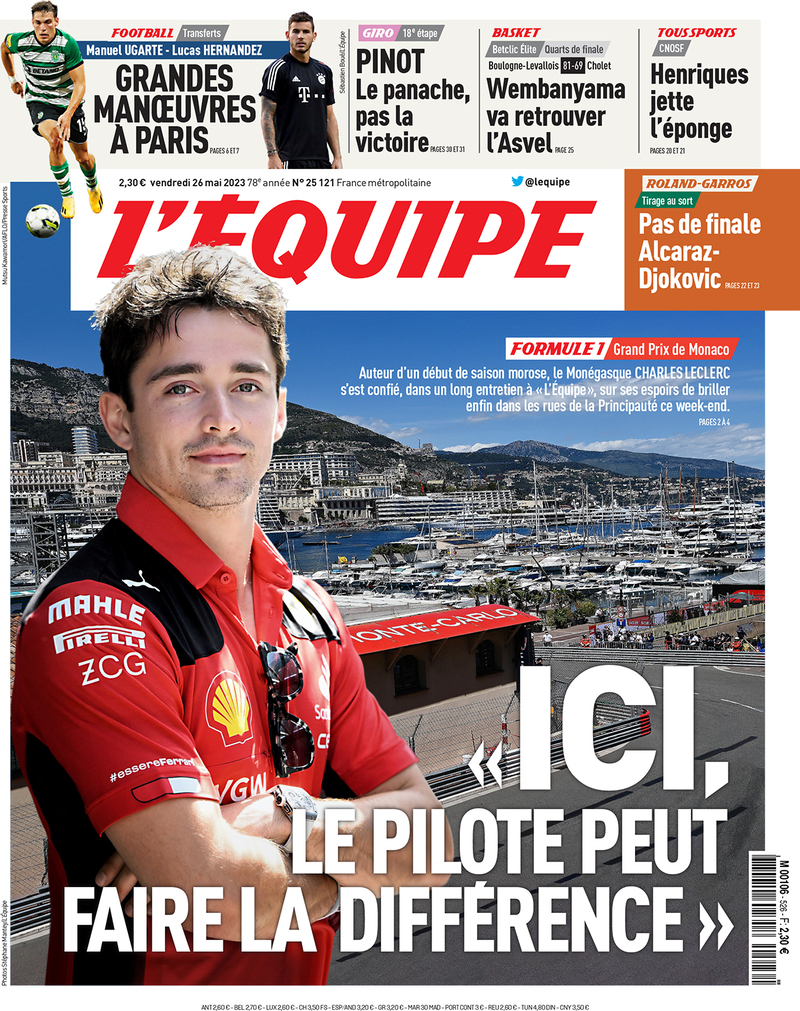 L'equipe (Francia), prima pagina