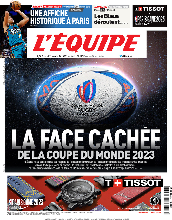 L'equipe (Francia), prima pagina