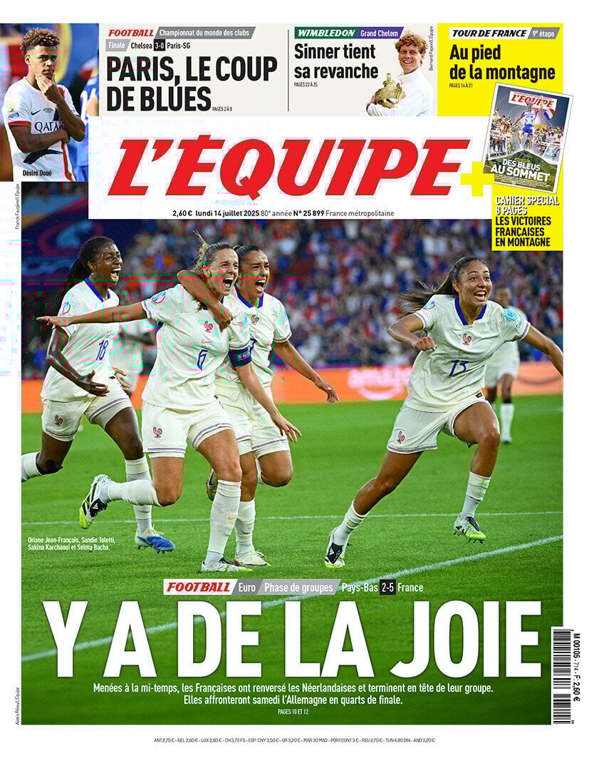L'Equipe (Francia), prima pagina