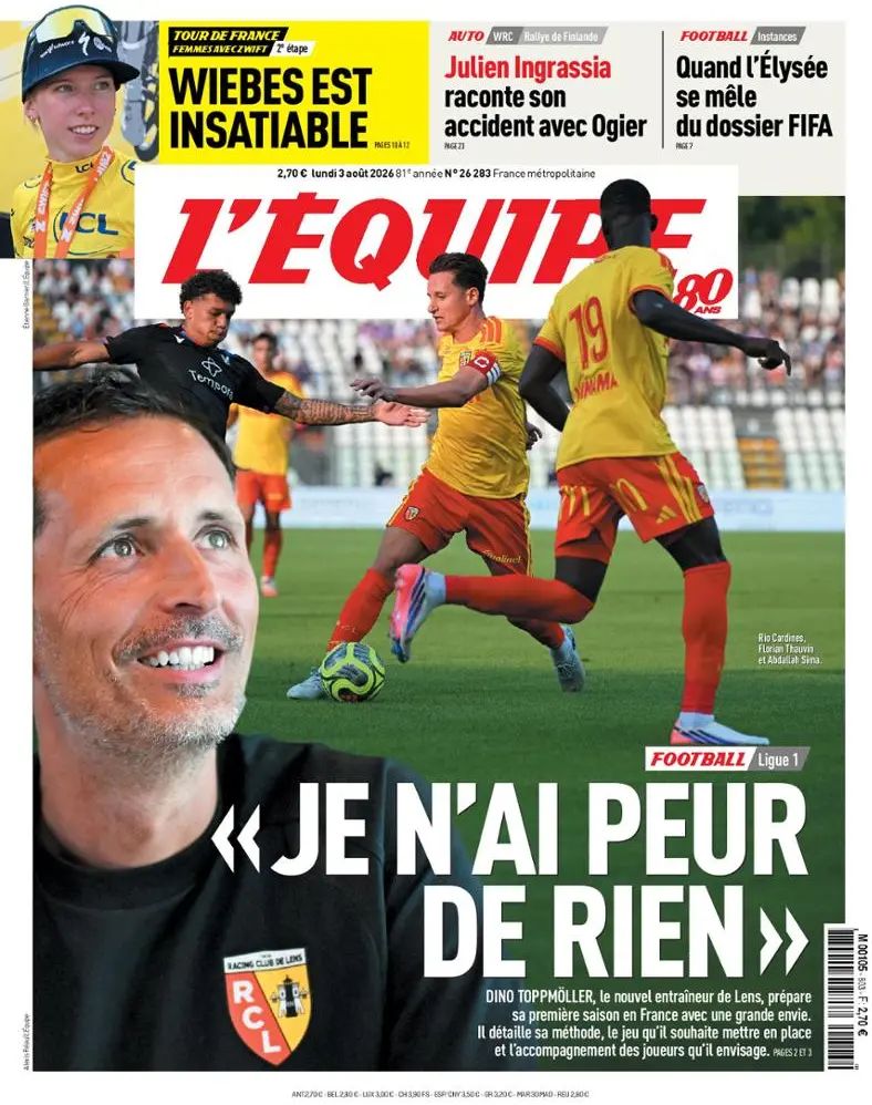 L'Equipe (Francia), prima pagina