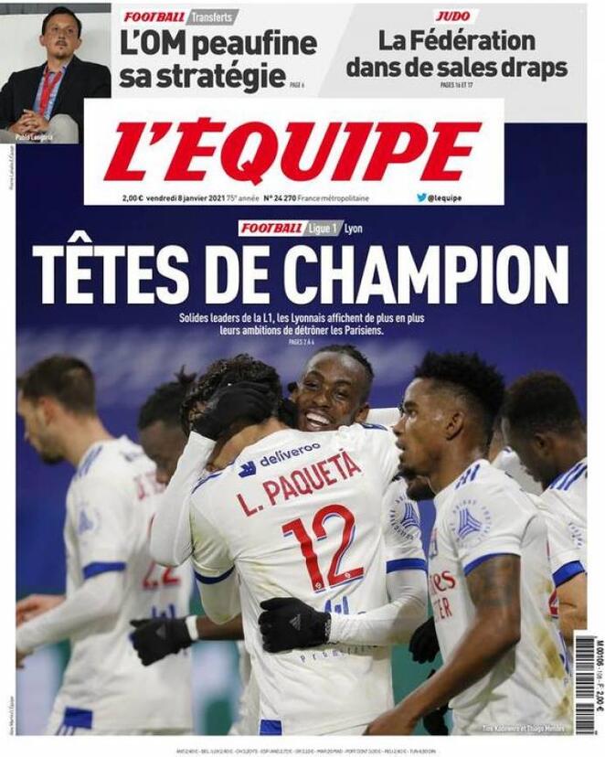 L'equipe (Francia), prima pagina