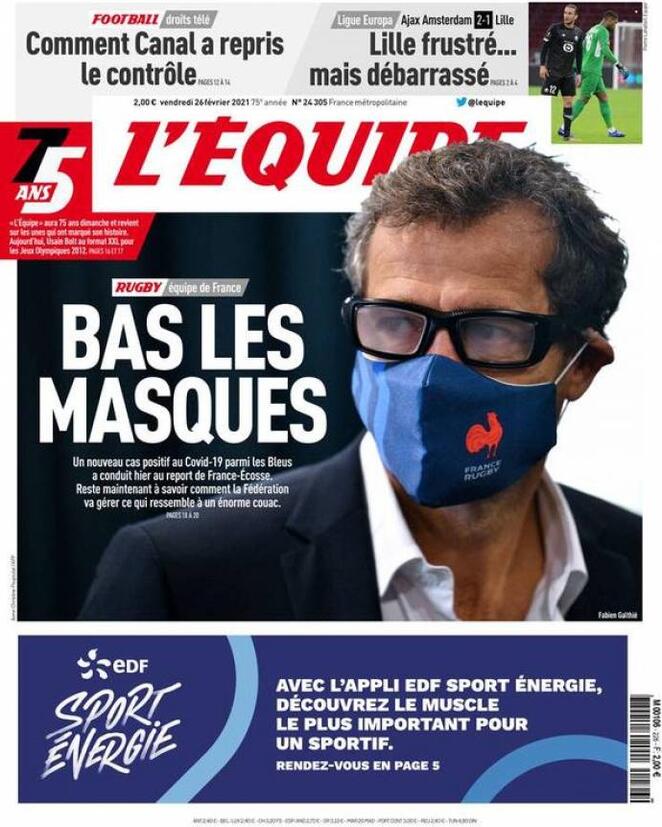 L'equipe (Francia), prima pagina
