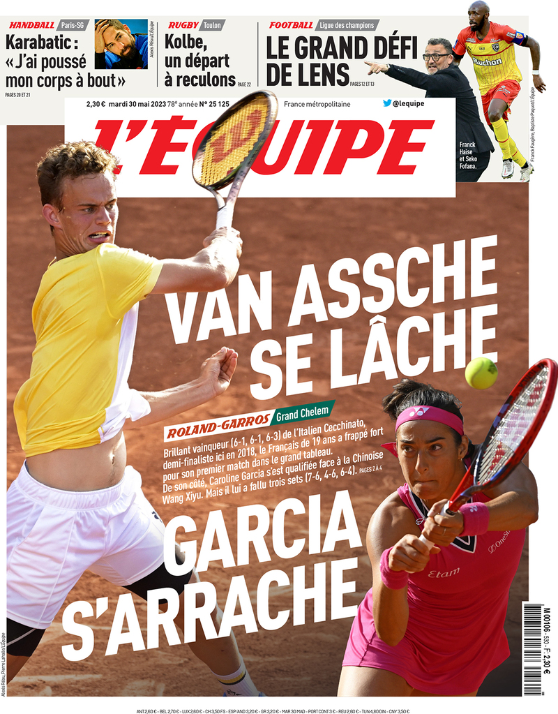 L'equipe (Francia), prima pagina
