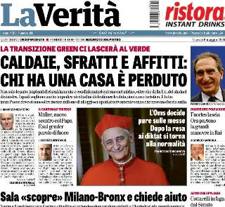 La Verità, prima pagina