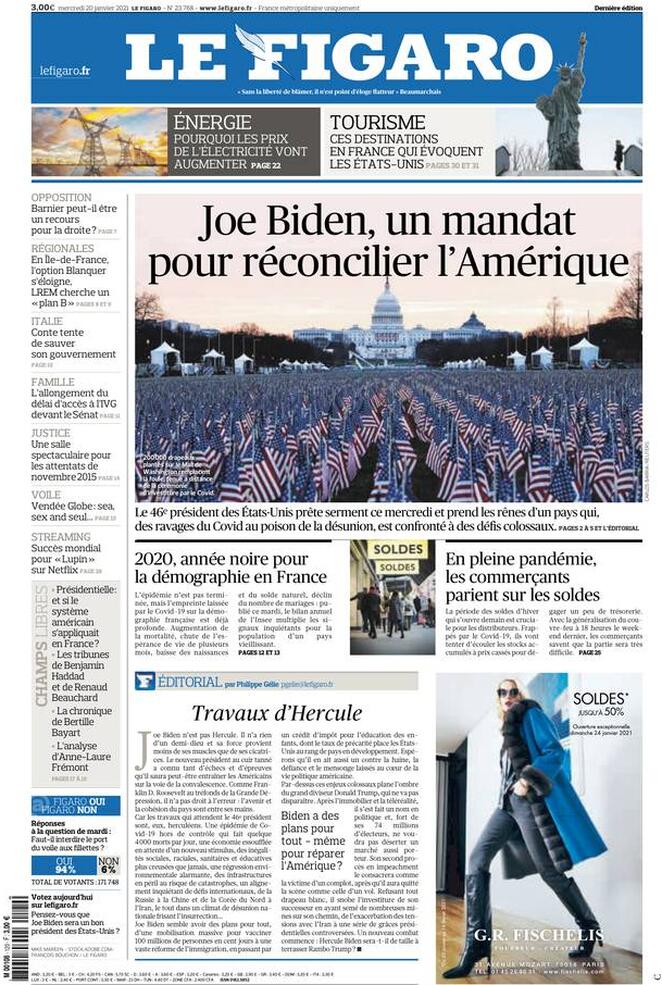 Le Figaro (Francia), prima pagina