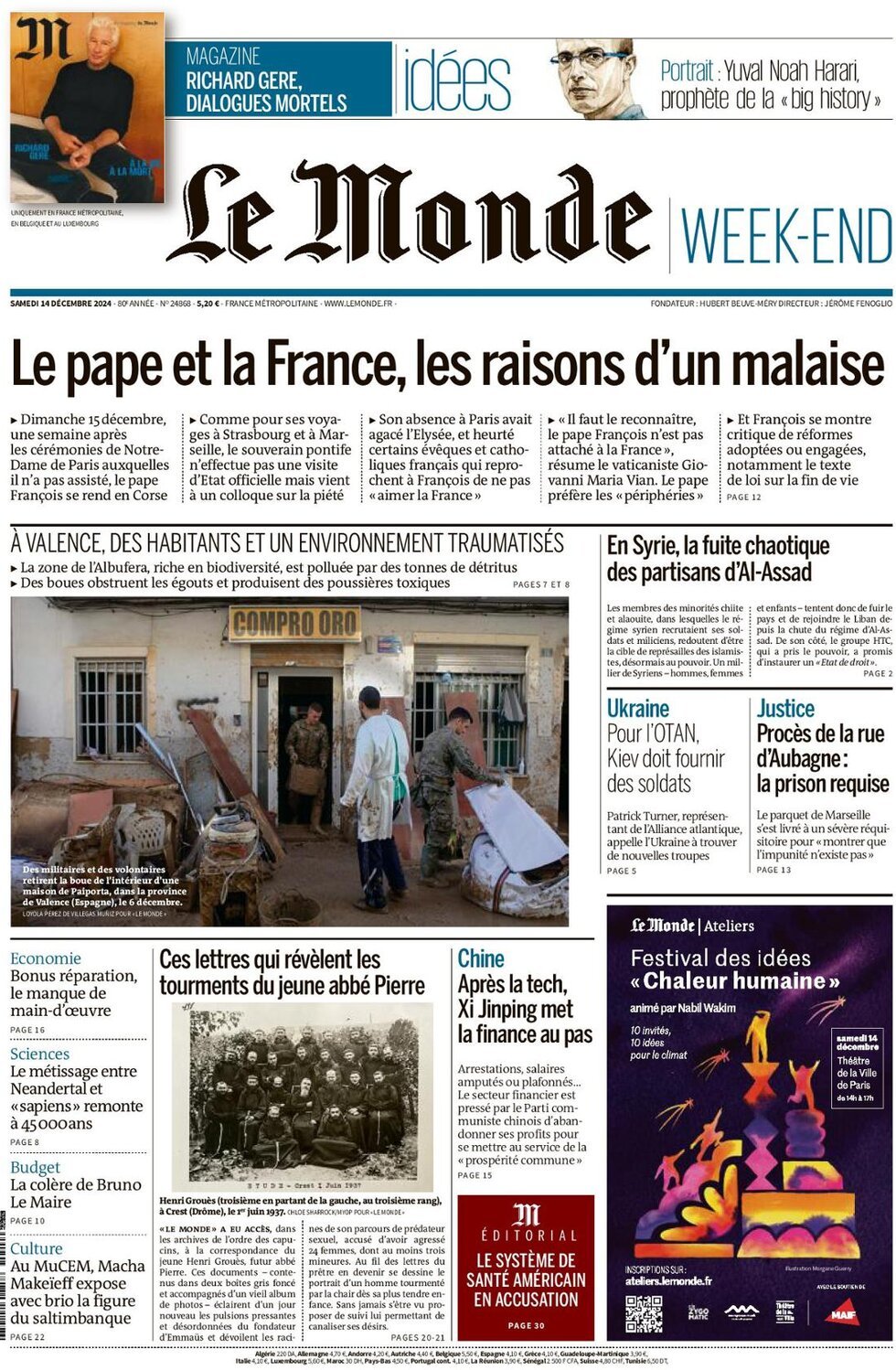 Le Monde (Francia), prima pagina