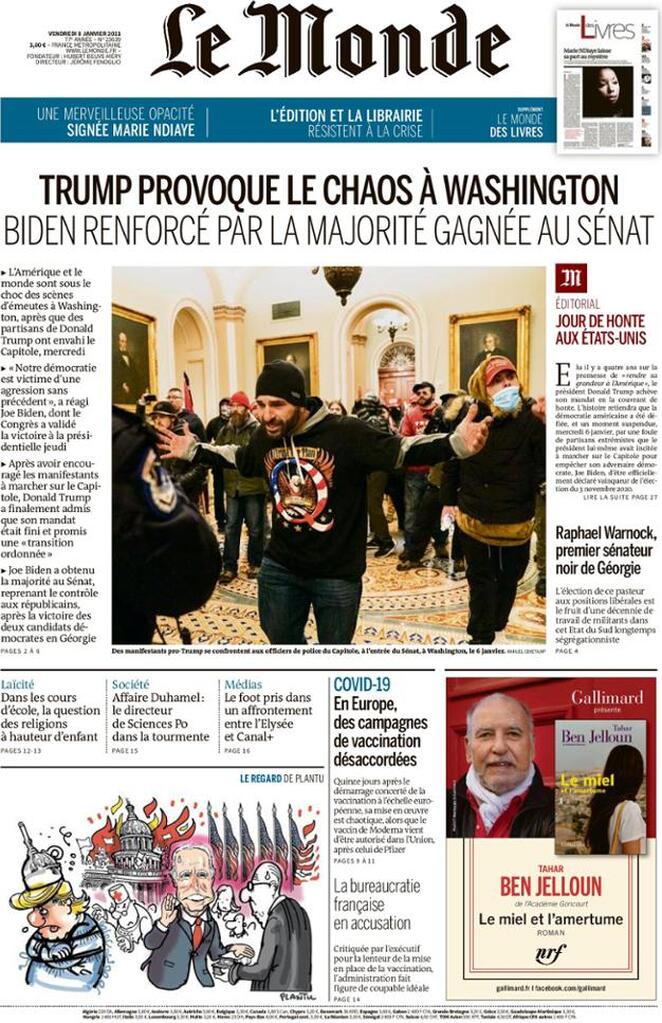 Le Monde (Francia), prima pagina