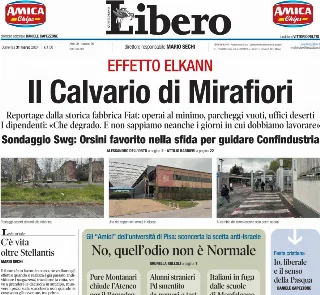 Prima pagina Libero Quotidiano Giornali.it