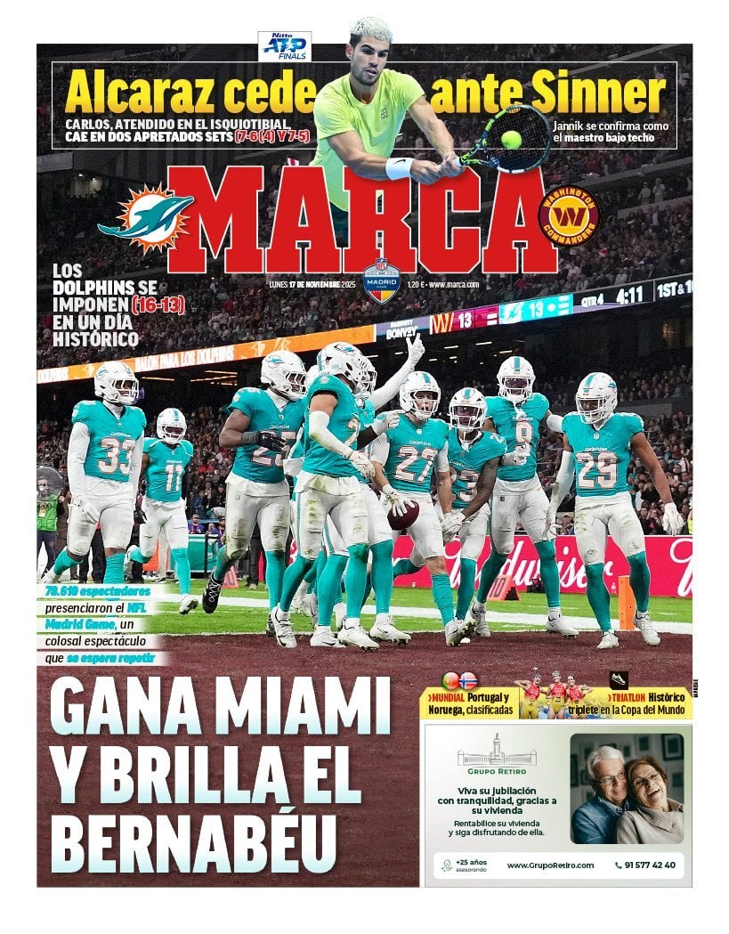 Marca (Spagna), prima pagina