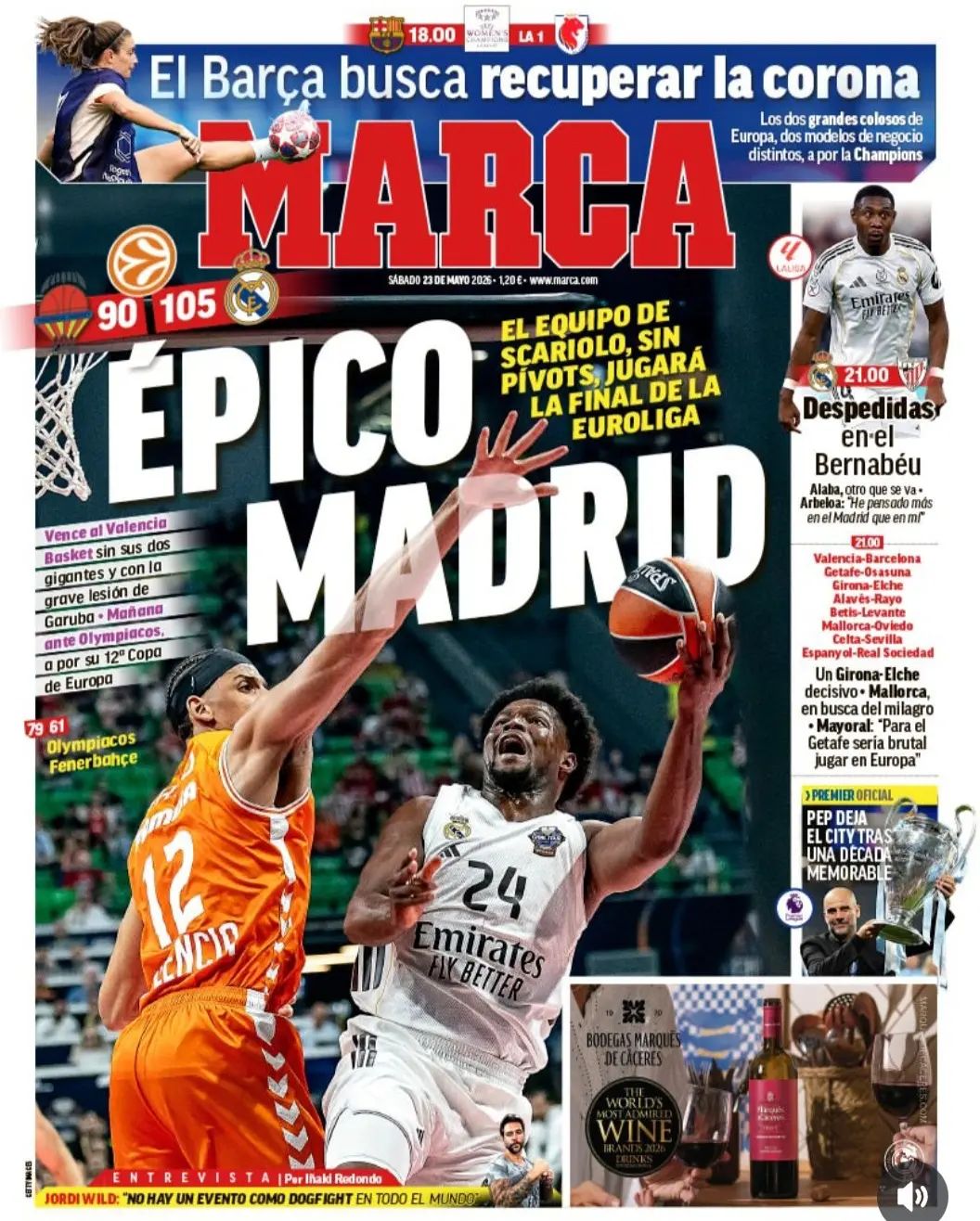 Marca (Spagna), prima pagina