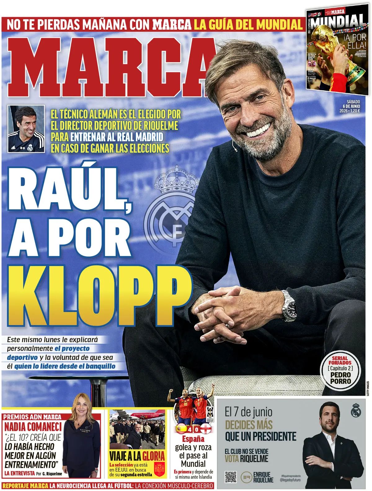 Marca (Spagna), prima pagina