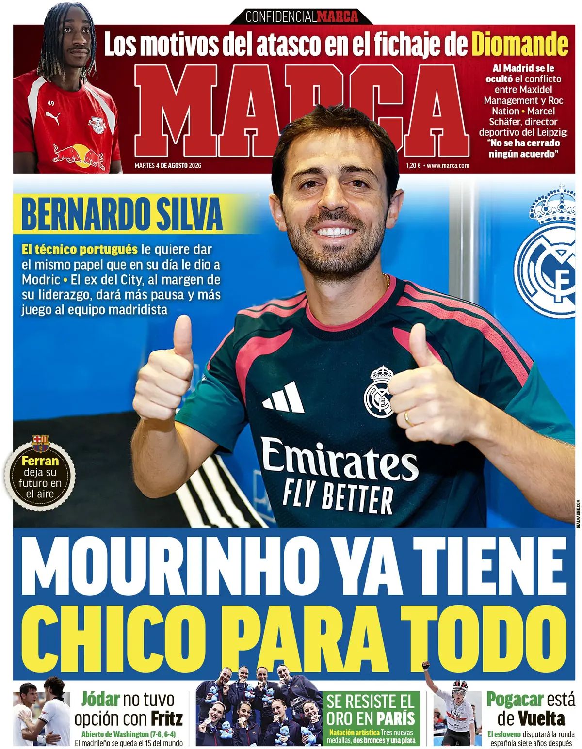 Marca (Spagna), prima pagina