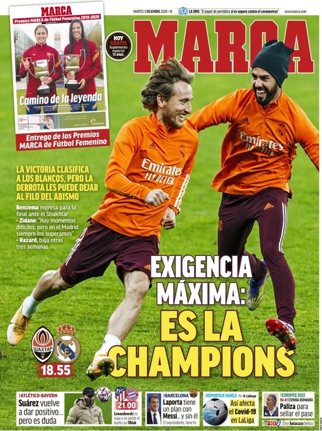 Marca (Spagna), prima pagina