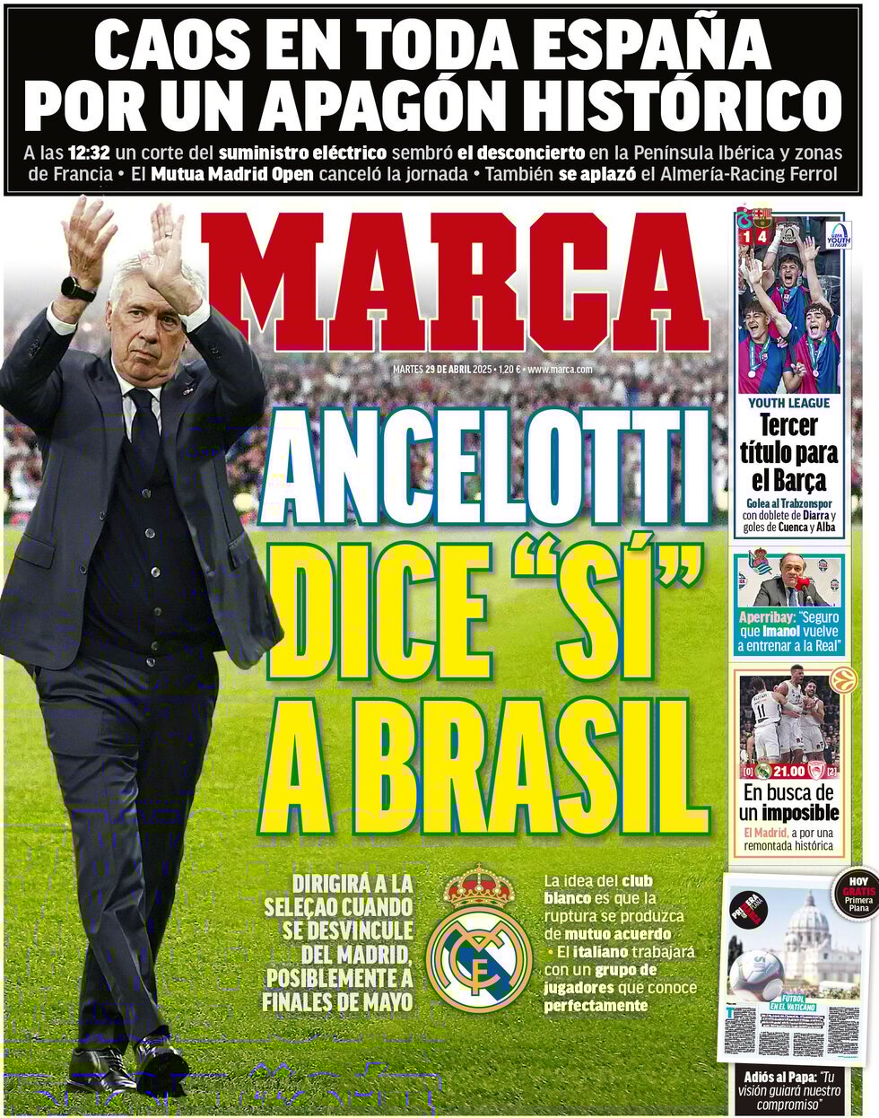 Marca (Spagna), prima pagina