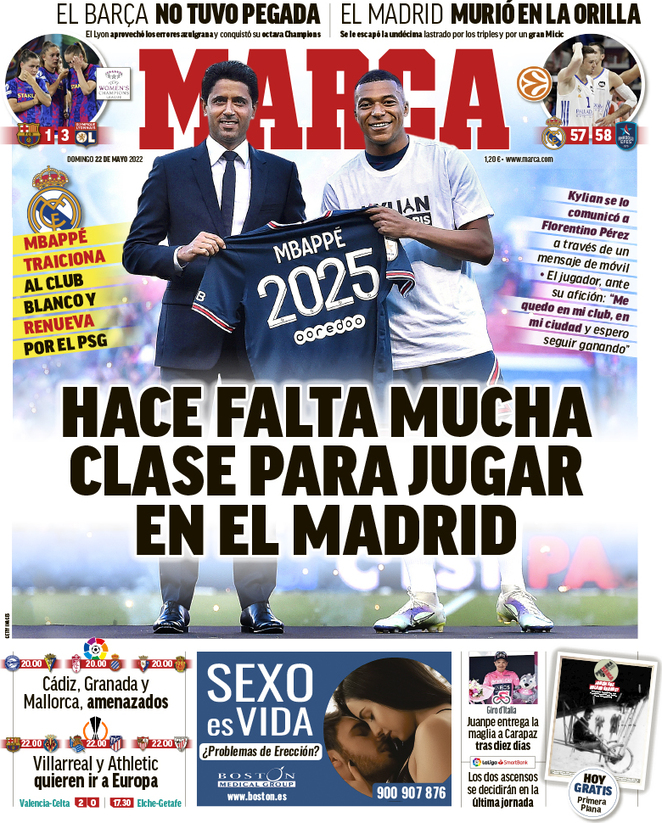 Marca (Spagna), prima pagina