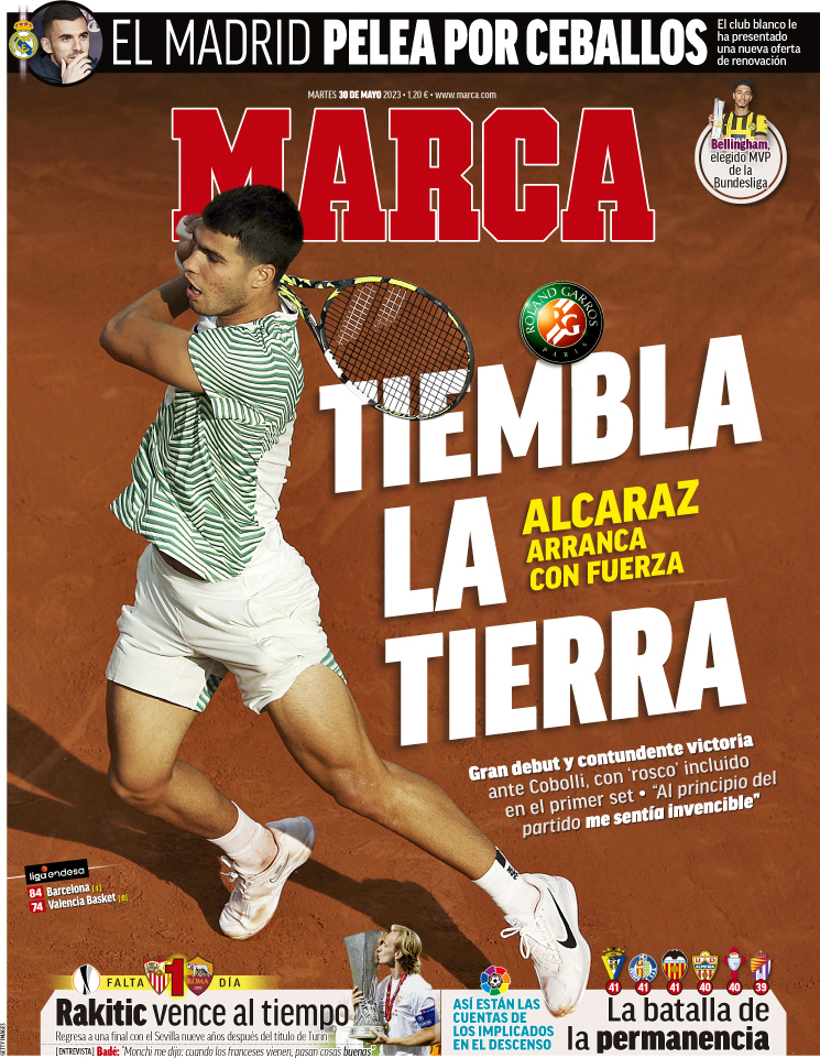 Marca (Spagna), prima pagina