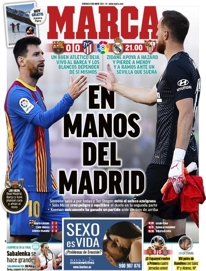 Marca (Spagna), prima pagina
