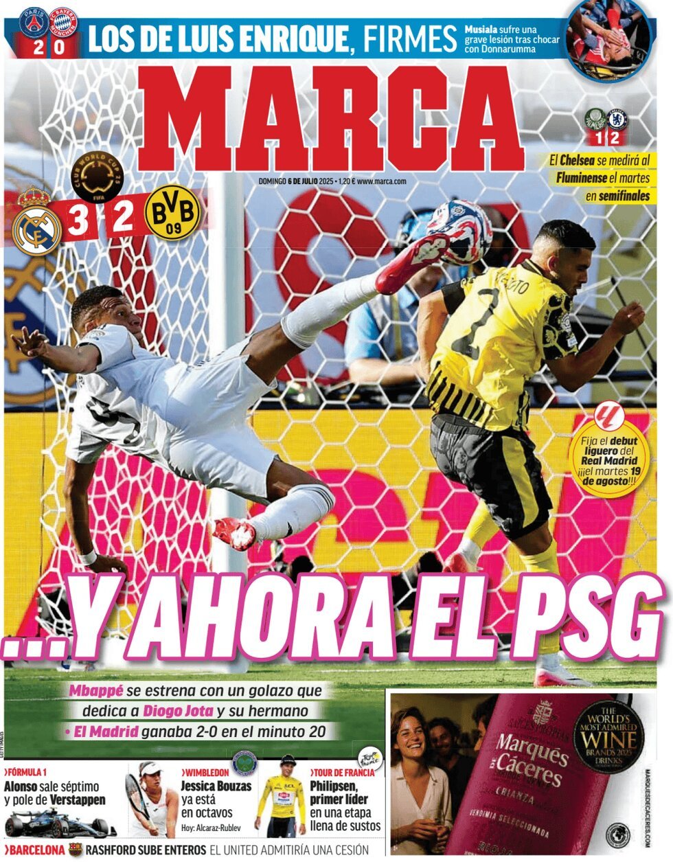 Marca (Spagna), prima pagina