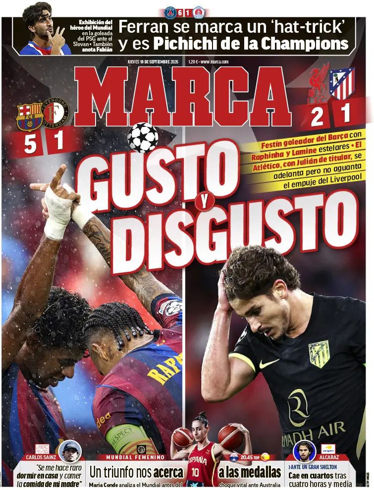 Marca (Spagna), prima pagina