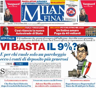 MF Milano Finanza, prima pagina
