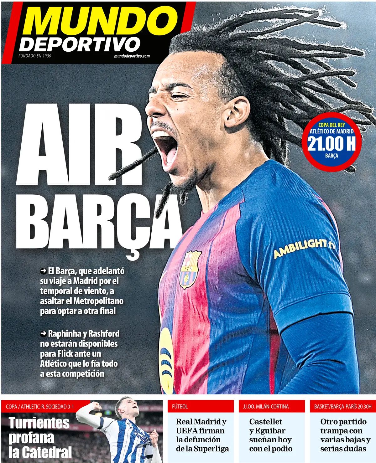 Mundo Deportivo (Spagna), prima pagina